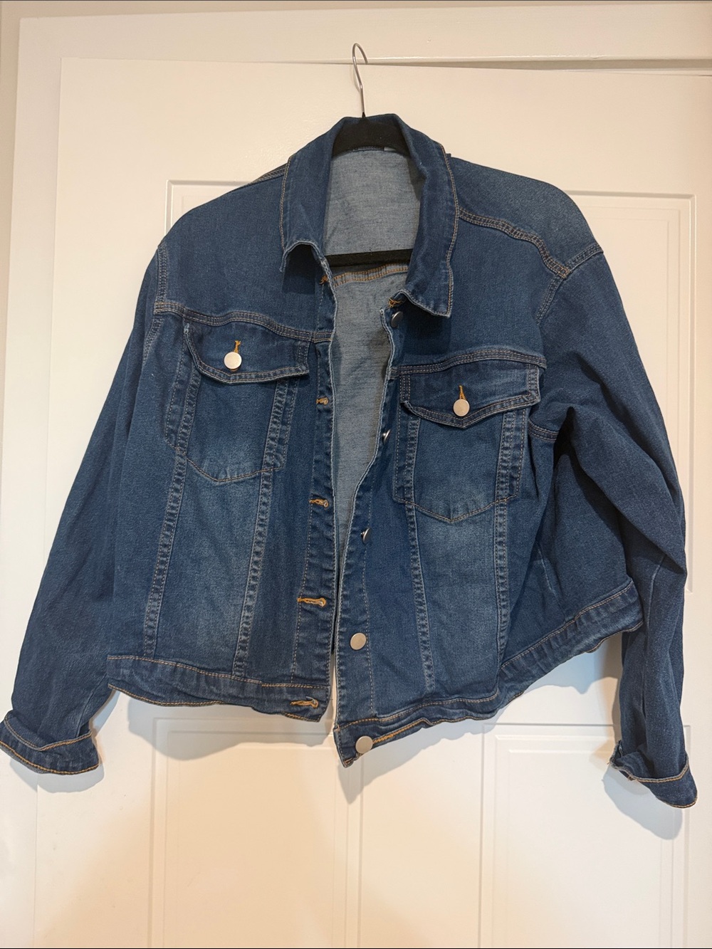 Classic Blue Denim Jacket - Women's Casual Trucker size 2XL